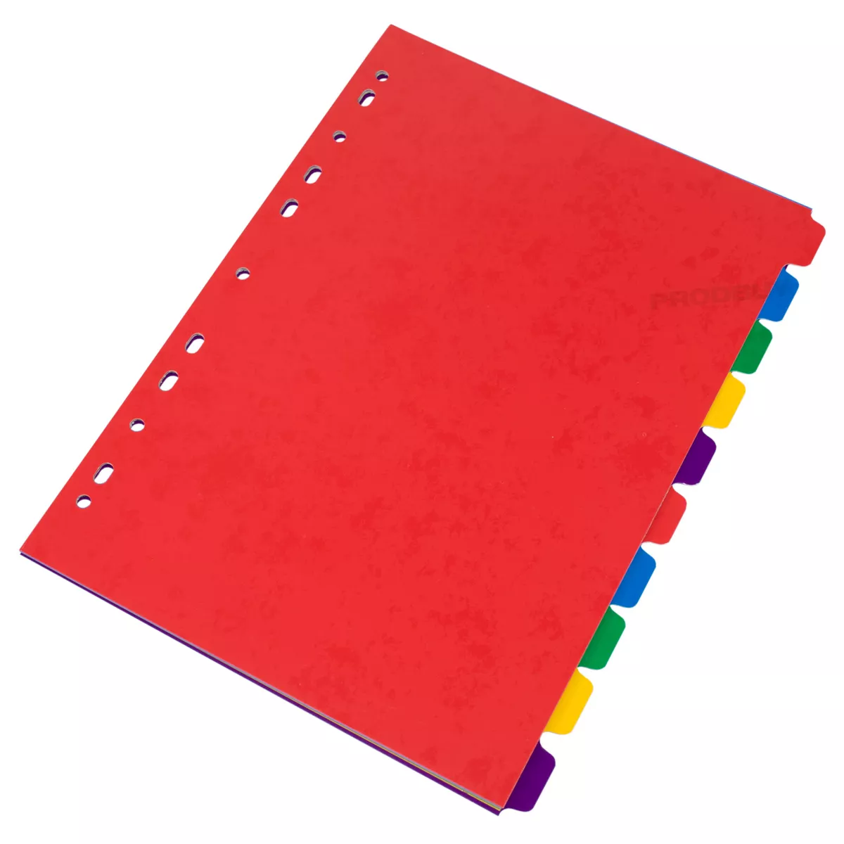 10 Pack A4 Ring Binder Folder File 10 Part Colour Index Dividers Subject Cards