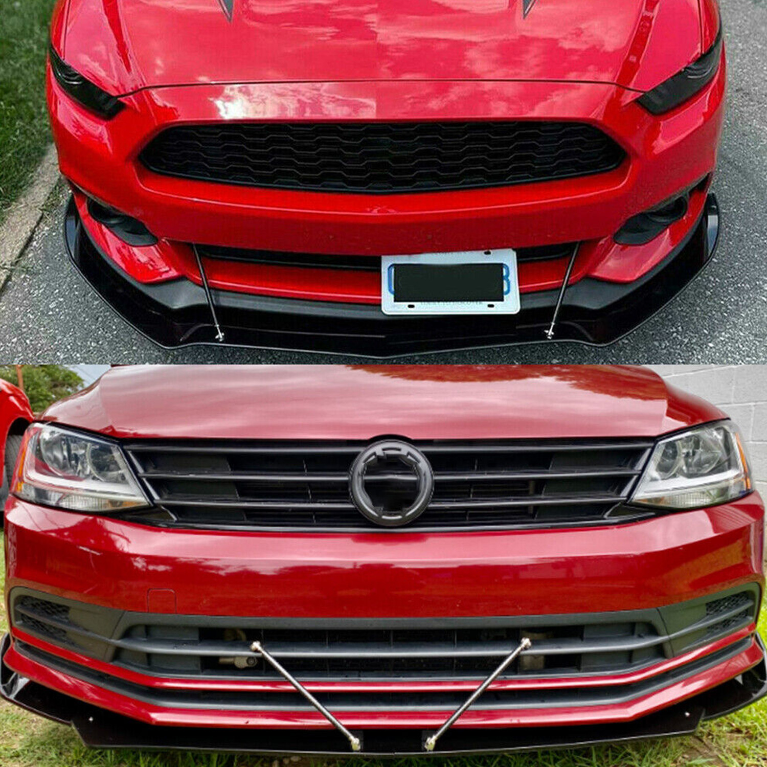 For Ford For Mustang 2010-2014 Front Bumper Lip Spoiler Splitter Diffuser US