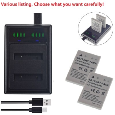 EN-EL5 Battery or Charger For Nikon CoolPix P530 P520 P510 P500 P5100 P100 P5000
