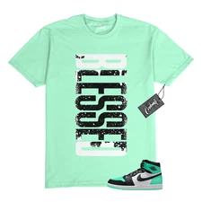 1 Green Glow Black White Mint Dunk Air Force T Shirt to Match SWB Jordan