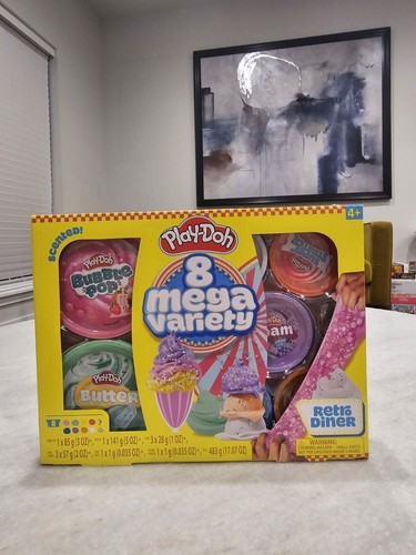 Play-Doh Retro Diner Mega Variety Pack – Bubble Pop, Butter, Foam ...