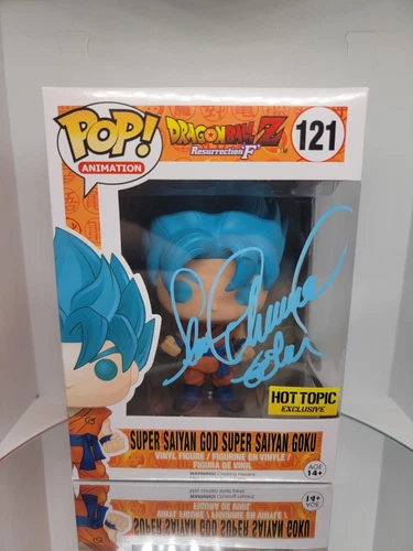 Dragon Ball Z Funko Pop 121 SSGSS Goku Firmado por Sean Schemmel JSA