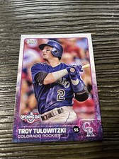 2015 Topps Opening Day Baseball Card #84 Troy Tulowitzki Colorado Rockies