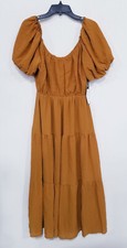 ASTR Smocked Tiered Maxi Dress sz XS