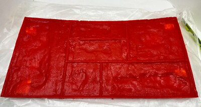 Realistic Concrete Texture Mat Concrete Seamless Stamp Mat Polyurethane Red
