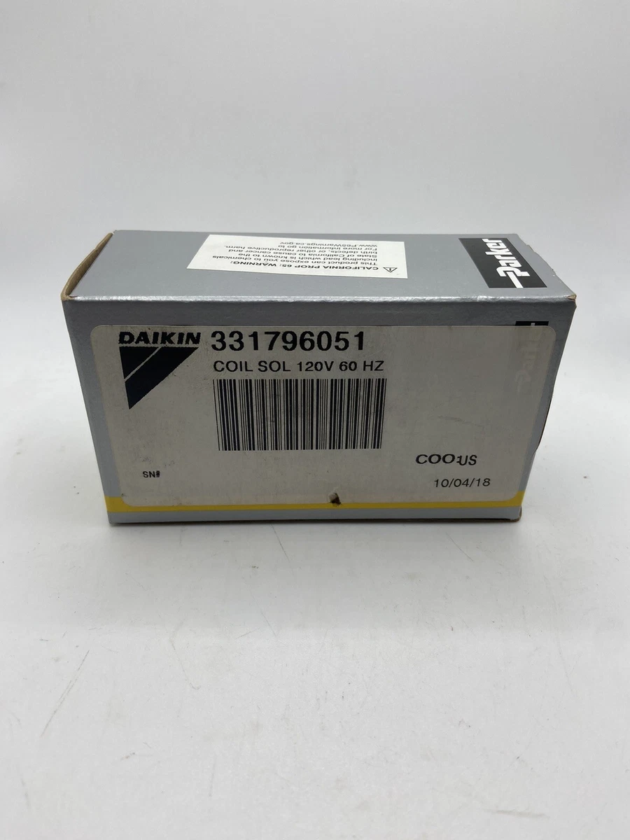 Daikin 331796051 Coil Sol 120v 60 Hz | eBay