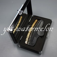 1 Kit Dental Teeth Whitening Shade Guide Tooth 20 Colors With Mirror 3D