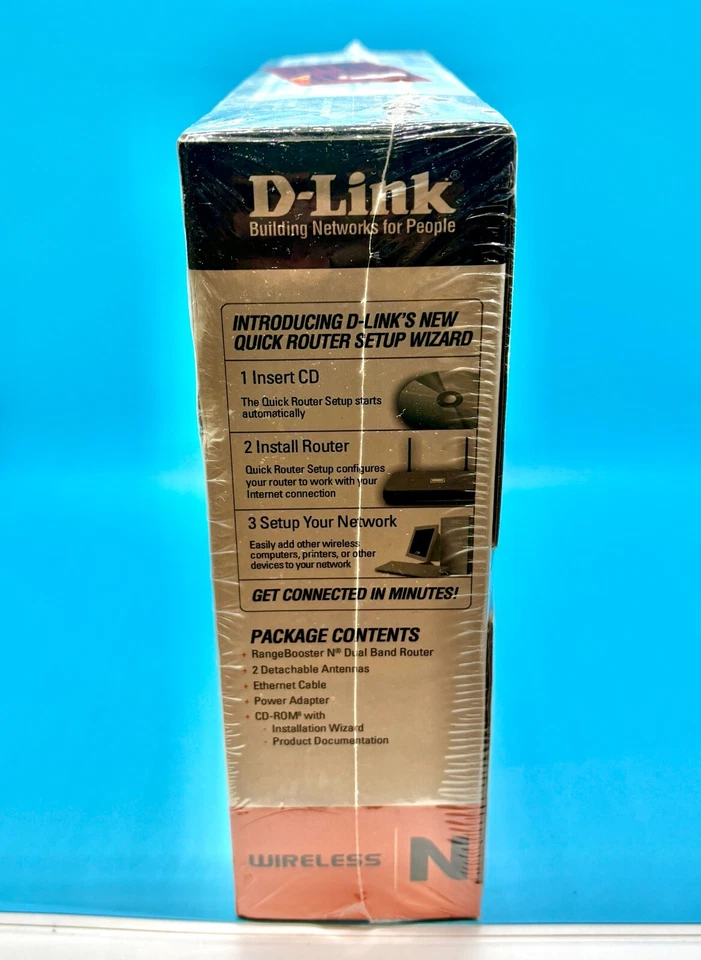 D-Link RangeBooster N DIR-628 54 Mbps Wireless N Router Brand New Sealed - Image 3 of 4