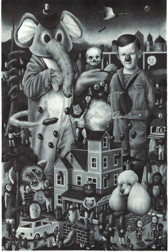Amandine Urruty "Elephant" image on an art magazine page: Frame it