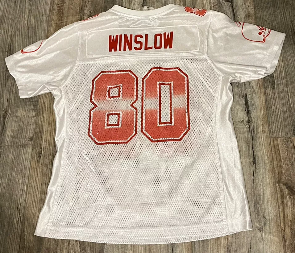 NFL Kellen Winslow Pink White Jersey Women Medium Reebok Cleveland