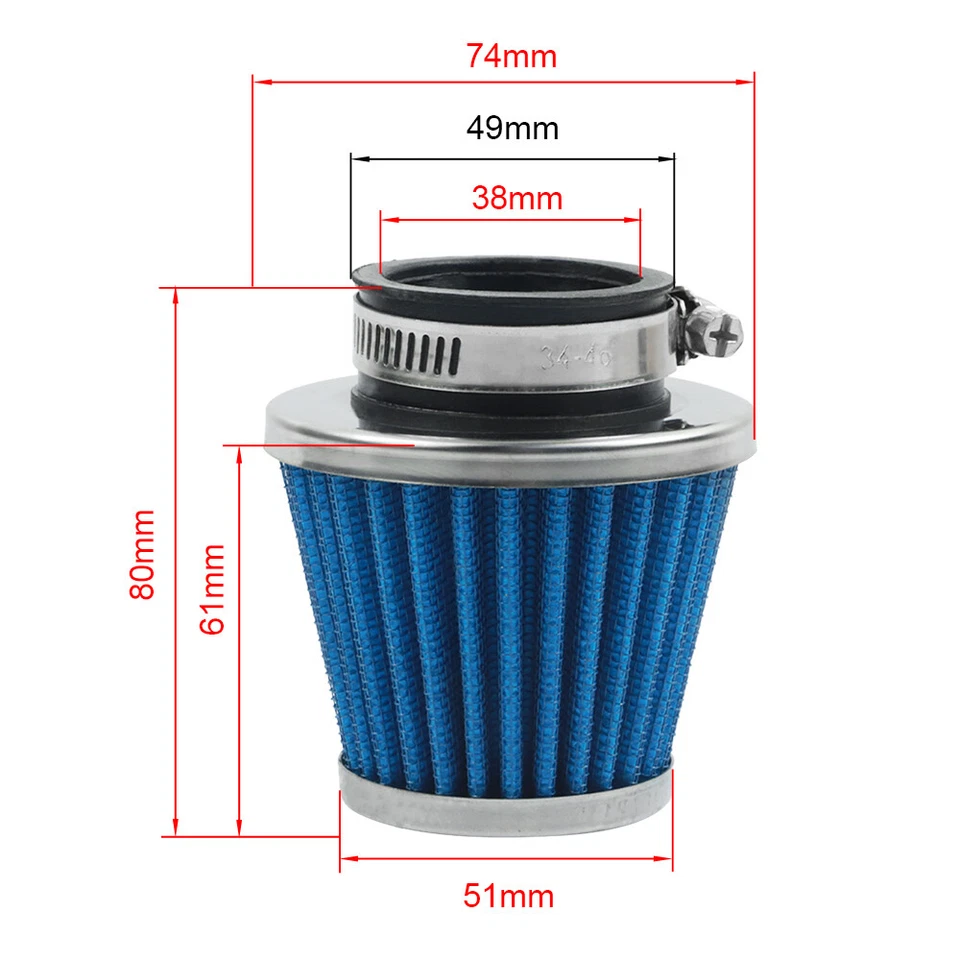 Intake cleaner air filter 38mm For Honda CT90 CT110 ATC110 air filter - Image 2 of 4