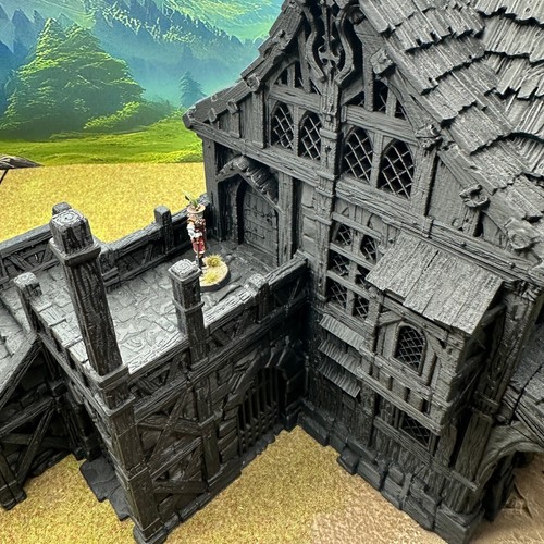 The Knights Inn, Miniature terrain scenery 28mm, Old world, Mordheim - Picture 9 of 14