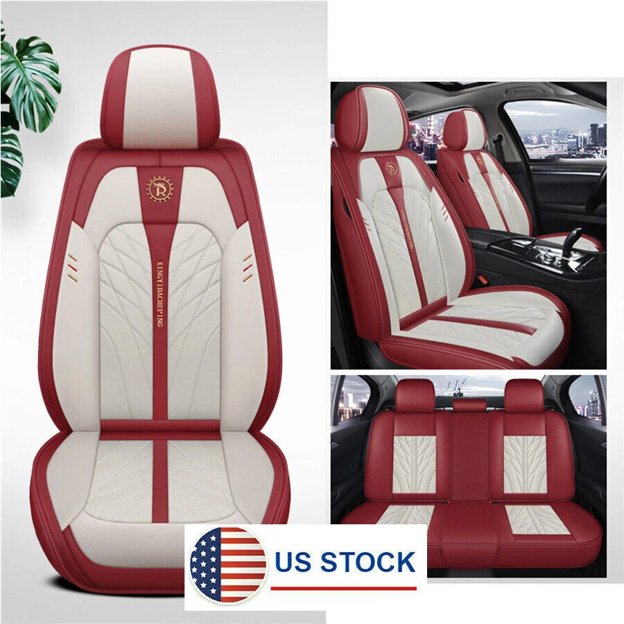 White leather cheap seat protector