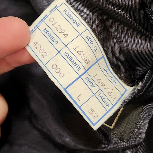 VTG Givenchy Monsieur Carpini Wool Cashmere Mens L Large 52 Black Trench Coat - Picture 15 of 19