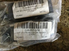 RetroBelt Black Pushbutton Lap Seat Belt 60" No Hardware Seatbelt Safety Classic