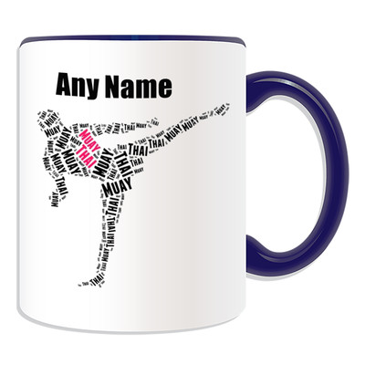 Regalo personalizzato - grande cute Muay Thai boxe tazza, motivo