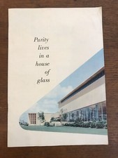 Vintage Coca-Cola Purity Lives in a House of Glass 1954 Booklet Brochure (E1)