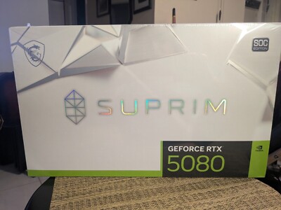 (NEW) MSI SUPRIM SOC GeForce RTX 5080 16GB GDDR7 IN HAND, Free SHIPPING!