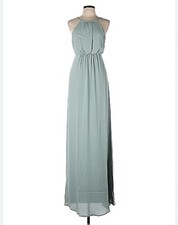 Show Me Your MuMu XL Silver Sage Cocktail Dress NWT