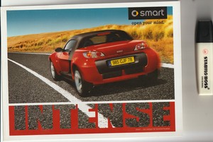 Smart Roadster Postcard Cpa Advertising Virgin 19 X 25 Cm Ebay