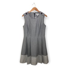 Shelby Palmer Fit Flare Dress Womens Sz 10 Pleats Sleeveless *NO BELT*