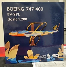 SQ Wings Singapore Airlines Boeing B747-400 1:200 Diecast Model 9V-SPL Flap Down