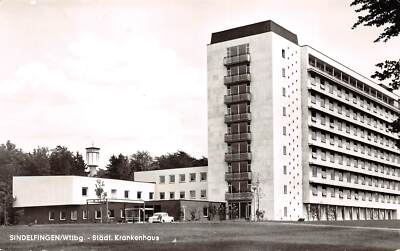 Rarity Old Real Photo Postcard Sindelfingen Württemberg Municipal Hospital 