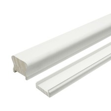 White Primed HDR Handrail & Baserail Kit 32mm Groove