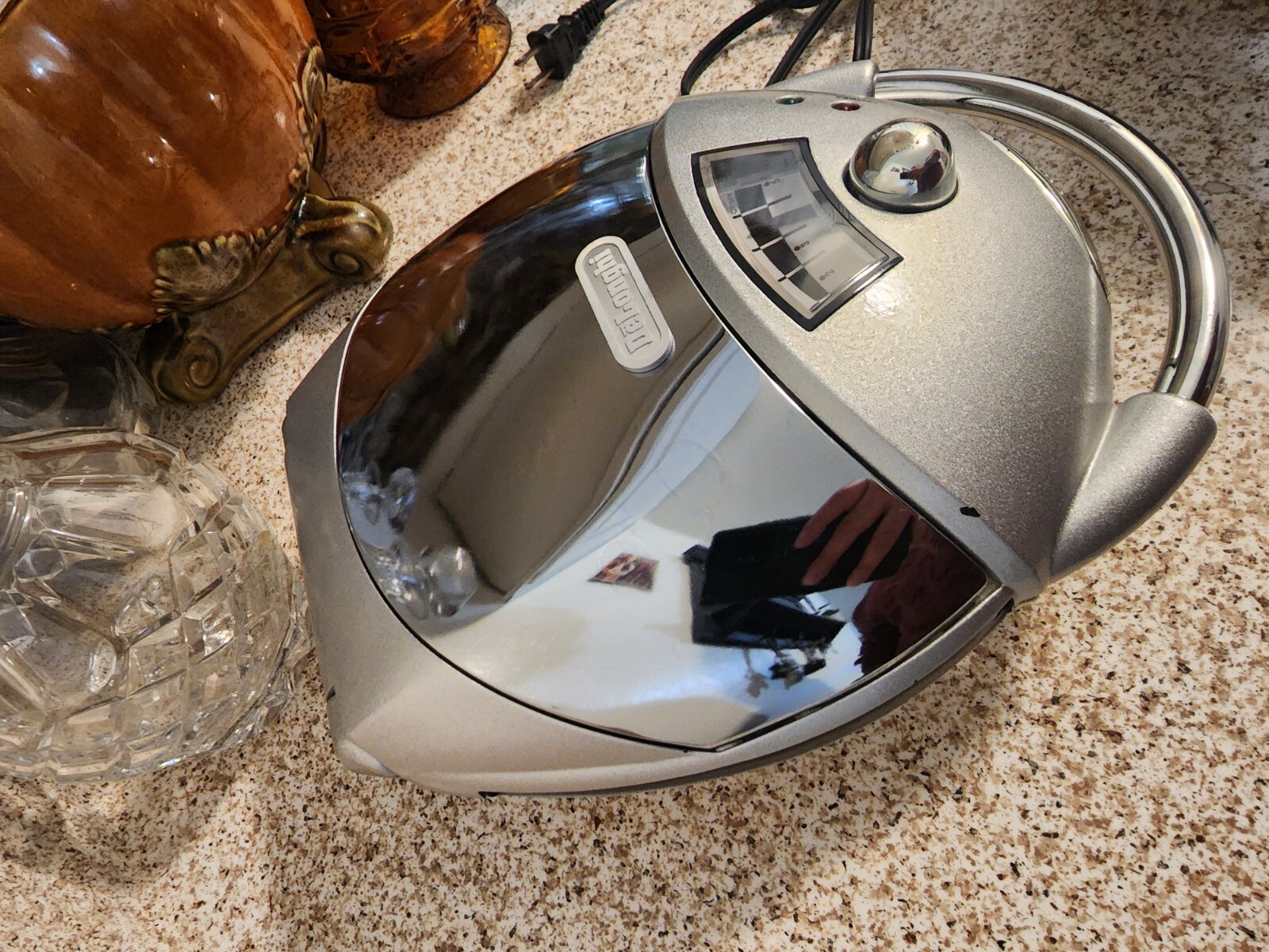 DeLonghi waffle maker WR30 Silvertone Crome in great condition eBay