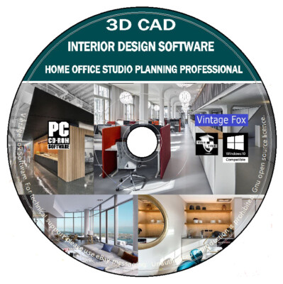 3D CAD Home Office Studio Innenarchitektur Professionelle Geschäftsplatzplanung +