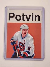 Denis Potvin Artist Signed Hockey Art Card 1/10
