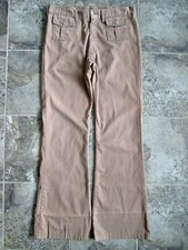 VTG Rappers Corduroy Pants 35x35 Tall Washington Mfg USA Wide Straight Leg Brown