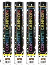 4x confetti cannons Multi Large  -Great For Celebrations And Festival-