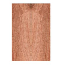 Bookmatched Natural Bubinga Wood -Knife Handle Scales - 3/8 x 1 9/16 x 4 3/4 in