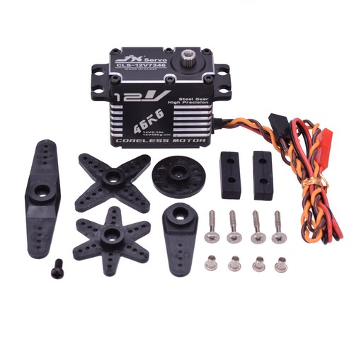 JX CLS-12V7346 46KG 12V 180° High Precision Steel Gear Digital Servo for RC Car - Picture 2 of 7