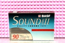 BASF  SOUND  II   90   1995   TYPE II   BLANK CASSETTE TAPE (1) (SEALED)