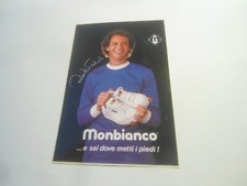 ROBERTO FALCAO - ADESIVO PUBBLICITARIO SCARPE MONBIANCO  - ANNI 80 -  10,8 X 7,4