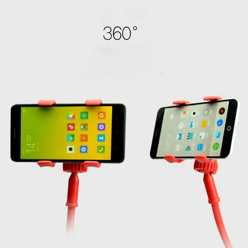 Flexible 360° Clip Mobile Cell Phone Holder Lazy Bed Desktop Bracket Mount Stand - Picture 3 of 11