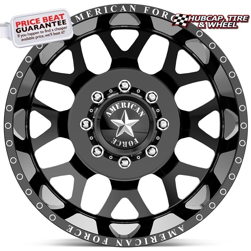 American Force Dually DB03 Payload Black & Milled 24x8.25 Wheel (Set of ...