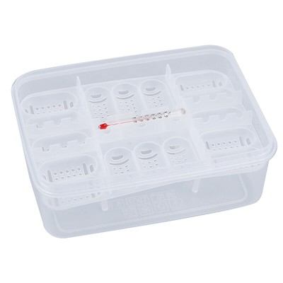 16 Egg Incubator Tray+Thermometer DIY Incubation Gecko Lizard SnakeLDCR