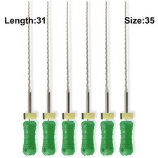 Sky Choice Hedstrom Files - 31 mm Length, Size 35 Green w/Rubber Stopper 6/Pkg