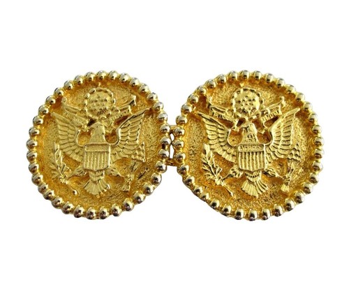 USMC Marine Corps Dress Blues Belt Buckle Anodized Gold Plated Soldier Used  | eBay