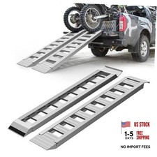 2PCS Aluminum Trailer Ramps, 6000LBS Capacity 2pcs 60" * 12" -Hooked Version