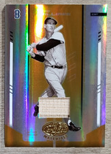 2004 Leaf Certified Materials Mirror Gold Ted Williams Game Used Bat 01/25