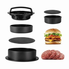 Non Stick Stuffed Burger Press Hamburger Patty Molds Maker Sliders BBQ 3 IN 1 US