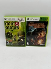 Mini Ninjas Cabelas Dangerous Hunts 2011 Xbox 360 2 Game Lot CIB Tested Works