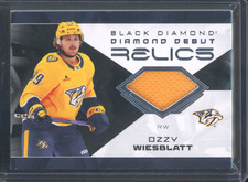 2025-26 Upper Deck Black Diamond OZZY WIESBLATT #DD-DW Diamond Debut Relics