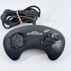Vintage Sega Genesis Original Wired Controller Black Model 1650 - Tested & Works