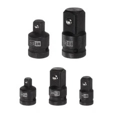 5pcs Impact Socket Adapter Set 1/4" 3/8" 1/2" Cr-V Steel for Impact Driver