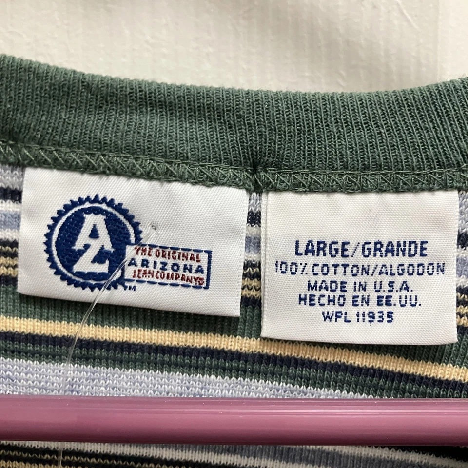Camisa a rayas vintage Arizona Jean Company para mujer algodón talla grande nueva con etiquetas Foto 4 de 4